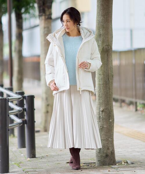 THE SHOP TK (ザ ショップ ティーケー )の「【すっきり見えシルエット】上品ふわもこ中綿ブルゾン(その他アウター・レディース・ブラック/カーキ/アイボリー・13/12)」の12枚目の写真