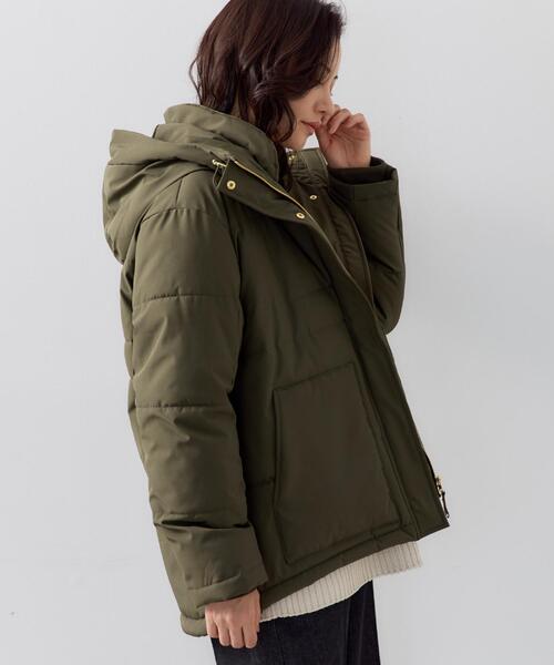 THE SHOP TK (ザ ショップ ティーケー )の「【すっきり見えシルエット】上品ふわもこ中綿ブルゾン(その他アウター・レディース・ブラック/カーキ/アイボリー・13/12)」の18枚目の写真