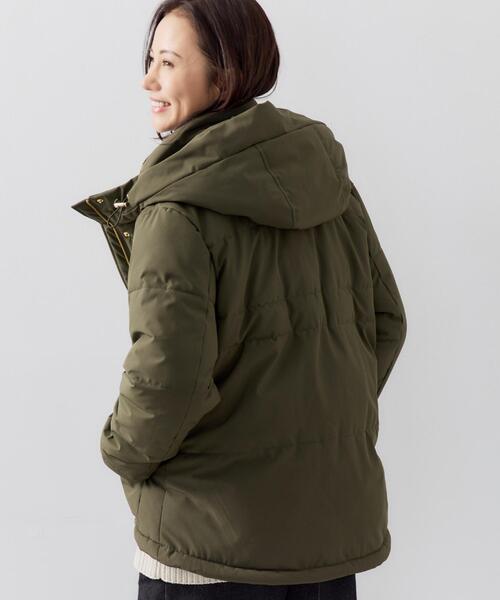 THE SHOP TK (ザ ショップ ティーケー )の「【すっきり見えシルエット】上品ふわもこ中綿ブルゾン(その他アウター・レディース・ブラック/カーキ/アイボリー・13/12)」の19枚目の写真