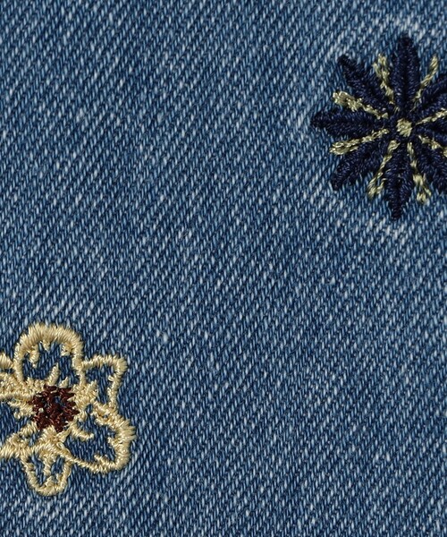 MACPHEE（マカフィー）の「ボタニカルエンブロイダリーデニム タックワイドパンツ（デニムパンツ・レディース・ブルー系その他・36/34/32）」の10枚目の写真