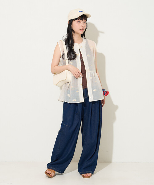 FREAK'S STORE（フリークスストア）の「2WAY シアージャガードベスト（ベスト・レディース・ホワイト/ブラック・ﾌﾘ-）」の15枚目の写真