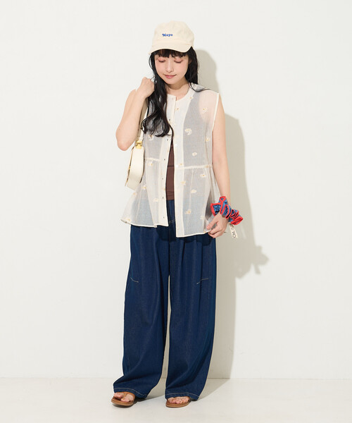 FREAK'S STORE（フリークスストア）の「2WAY シアージャガードベスト（ベスト・レディース・ホワイト/ブラック・ﾌﾘ-）」の16枚目の写真