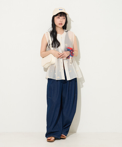 FREAK'S STORE（フリークスストア）の「2WAY シアージャガードベスト（ベスト・レディース・ホワイト/ブラック・ﾌﾘ-）」の18枚目の写真
