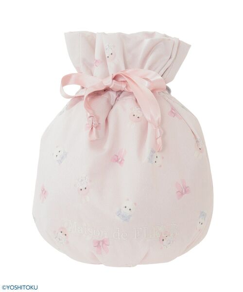 セール】クリーミーねこ/うさぎ巾着ポーチ（ポーチ）｜Maison de FLEUR