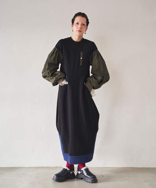 OMMOオーエムエムオー FLASK PATTERN CUT OP ワンピース FLASK PATTERN CUT OP（ワンピース）｜OMMO（オーエムエムオー