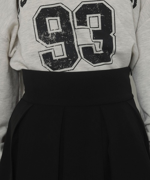 WEGO(ウィゴー)の「WEGO/ハイウエスト2段プリーツスカパン(スカート・レディース・グレー/ブラック・FREE)」の5枚目の写真