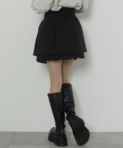 セール】WEGO/ハイウエスト2段プリーツスカパン（スカート）｜WEGO