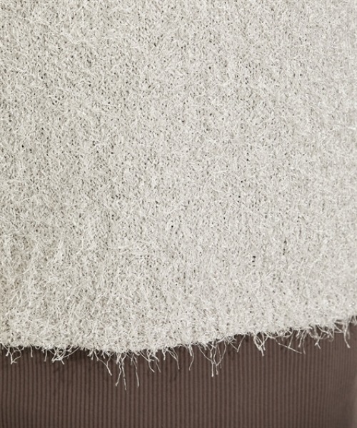 nissen（ニッセン）の「ブラッシュフェザーＶネックベスト（ベスト・レディース・ライトグレー/ブラック・M/L/LL）」の13枚目の写真