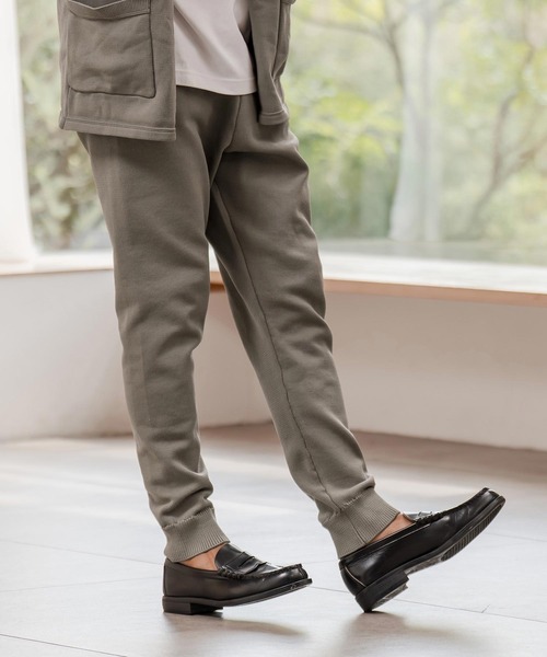 CAMBIO(カンビオ)の「mp14284-Airy Knit Tight Fit Pants ニットパンツ(A55125cmb)(その他パンツ・メンズ・キナリ/チャコール/ブラック/グレイッシュベージュ・S/M/L)」の11枚目の写真