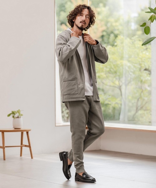 CAMBIO(カンビオ)の「mp14284-Airy Knit Tight Fit Pants ニットパンツ(A55125cmb)(その他パンツ・メンズ・キナリ/チャコール/ブラック/グレイッシュベージュ・S/M/L)」の12枚目の写真