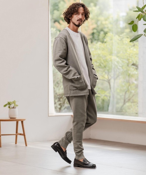 CAMBIO(カンビオ)の「mp14284-Airy Knit Tight Fit Pants ニットパンツ(A55125cmb)(その他パンツ・メンズ・キナリ/チャコール/ブラック/グレイッシュベージュ・S/M/L)」の15枚目の写真
