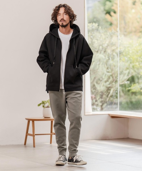 CAMBIO(カンビオ)の「mp14284-Airy Knit Tight Fit Pants ニットパンツ(A55125cmb)(その他パンツ・メンズ・キナリ/チャコール/ブラック/グレイッシュベージュ・S/M/L)」の16枚目の写真