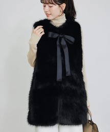 PICCIN PERLA（ピッチンペルラ）の「フェイクファーベスト（ロング）（ベスト）」