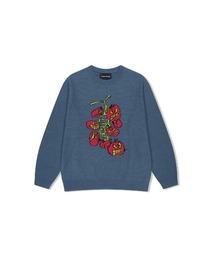 Cherry Tomatoes Graphic Knit Pullover
