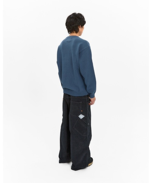 YESEYESEE（イエスアイシー）の「Cherry Tomatoes Graphic Knit Pullover（ニット/セーター・メンズ・ブラウン/ネイビー・L/M/S/XL）」の16枚目の写真