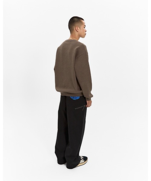 YESEYESEE（イエスアイシー）の「Cherry Tomatoes Graphic Knit Pullover（ニット/セーター・メンズ・ブラウン/ネイビー・L/M/S/XL）」の9枚目の写真