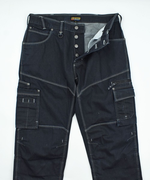 VINTAGE（ヴィンテージ）の「【USED】BLAKLADER WORKWEAR ユーロワーク デニムパンツ（カーゴパンツ・メンズ・ネイビー・LARGE）」の2枚目の写真
