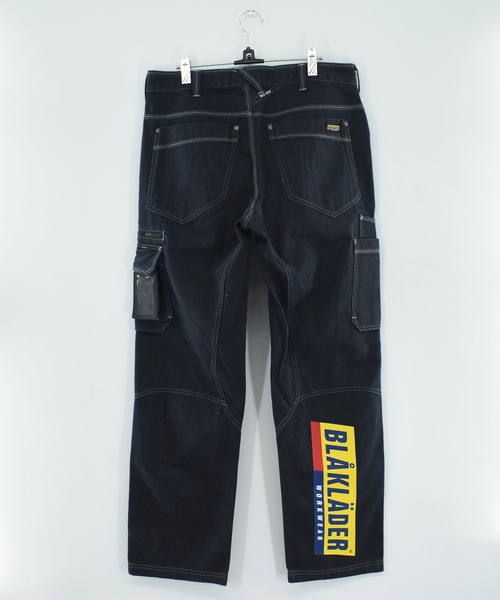 VINTAGE（ヴィンテージ）の「【USED】BLAKLADER WORKWEAR ユーロワーク デニムパンツ（カーゴパンツ・メンズ・ネイビー・LARGE）」の5枚目の写真