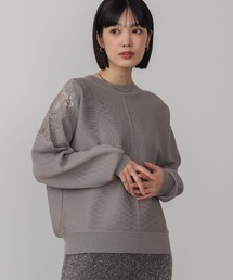 Bou Jeloud | 肩レースドルマンニットプルオーバー(ニット/セーター)