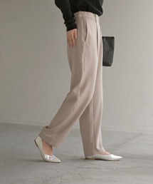 HUG.U（ハグユー）の「＜選べる形・丈＞ イージーケアきれいめパンツ ワイド / テーパード（その他パンツ）」