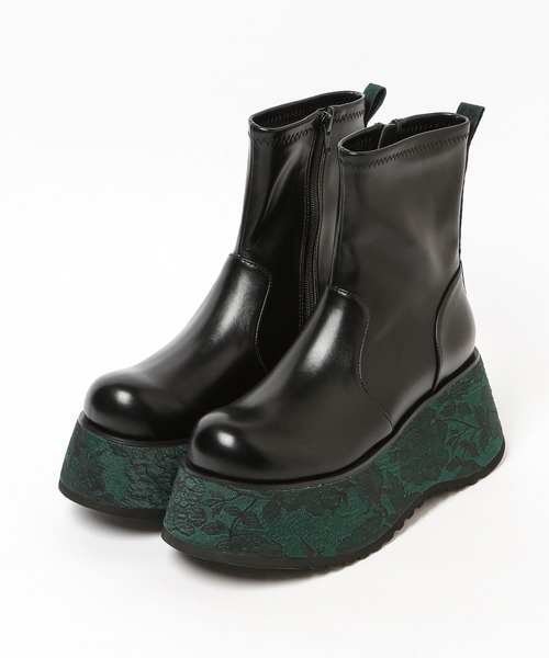 HARE(ハレ)の「ガラソールボリュームブーツ(HARE)(ブーツ・レディース・グリーン/ブラック・MEDIUM/LARGE)」の19枚目の写真