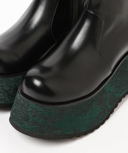 HARE(ハレ)の「ガラソールボリュームブーツ(HARE)(ブーツ・レディース・グリーン/ブラック・MEDIUM/LARGE)」の20枚目の写真