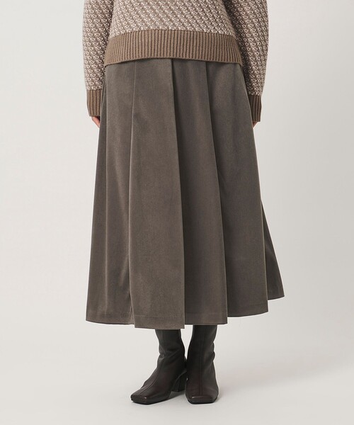 A DAY IN THE LIFE UNITED ARROWS(アデイインザライフユナイテッドアローズ)の「ツイルコーデュロイ フレアスカート <A DAY IN THE LIFE>(スカート・レディース・ネイビー/モカ/ベージュ・38/36)」の1枚目の写真