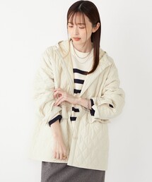 SHIPS Colors:〈手洗い可能〉ツイル ノーカラー タック コート◇（ノー