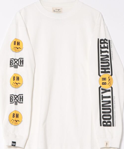 MANASTASH（マナスタッシュ）の「MANASTASHxBOUNTY HUNTER LS TEE（Tシャツ/カットソー・メンズ・ホワイト/ブラック・L/XL/M）」の3枚目の写真