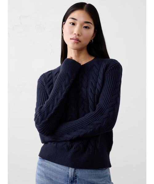 セール】BANANA REPUBLIC FACTORY STORE ケーブルプルオーバーセーター