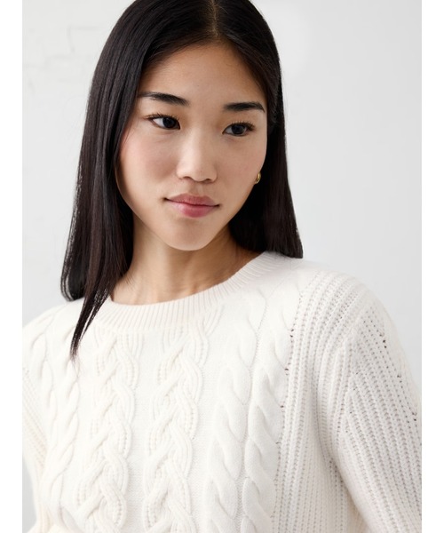 セール】BANANA REPUBLIC FACTORY STORE ケーブルプルオーバーセーター