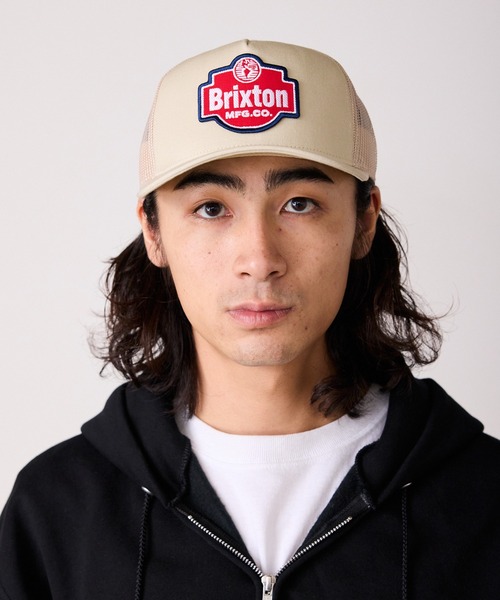 BRIXTON（ブリクストン）の「BRIXTON/ブリクストン GENUINE QLTY NP TRUCKER HAT メッシュ5パネルキャップ（キャップ・メンズ・ベージュ/ブラック・ONE SIZE）」の19枚目の写真