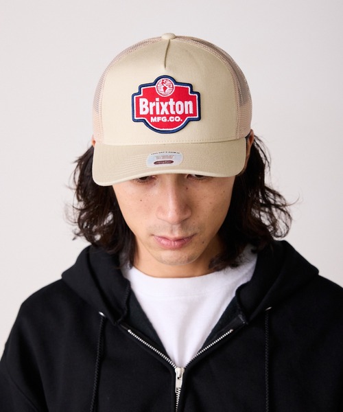 BRIXTON（ブリクストン）の「BRIXTON/ブリクストン GENUINE QLTY NP TRUCKER HAT メッシュ5パネルキャップ（キャップ・メンズ・ベージュ/ブラック・ONE SIZE）」の20枚目の写真