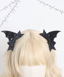 CALIFORNIA OUTFITTERS（カリフォルニア アウトフィッターズ）の「10D1-TJ 小悪魔リボンヘアクリップ コスプレ バッド デビルウイング ヘアアクセ（バレッタ/ヘアクリップ・レディース）」