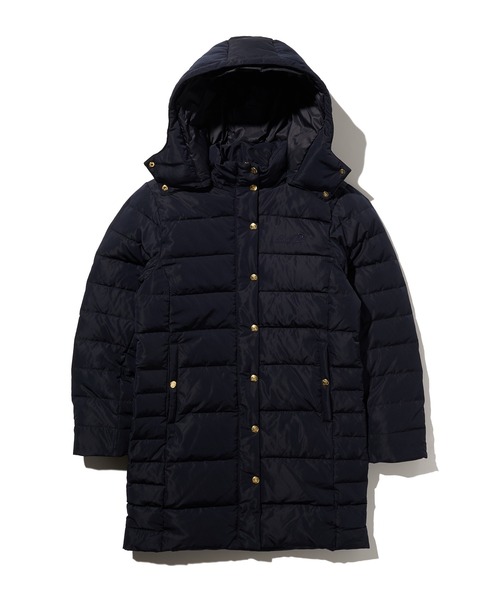 Arnold Palmer（アーノルドパーマー）の「フード ダウンコート（ダウンジャケット/コート・レディース・ベージュ/ネイビー・L/M/S）」の2枚目の写真