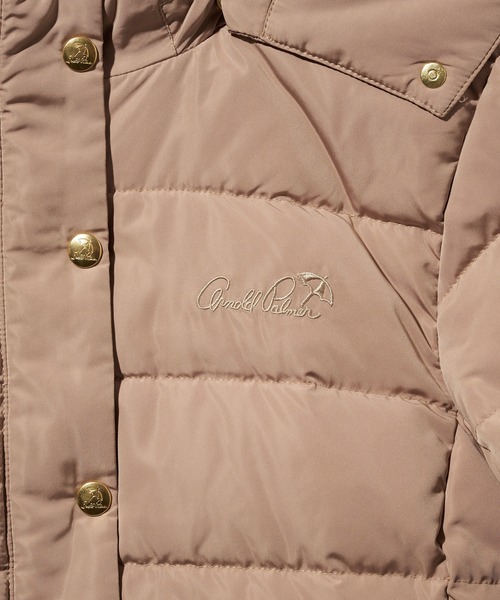 Arnold Palmer（アーノルドパーマー）の「フード ダウンコート（ダウンジャケット/コート・レディース・ベージュ/ネイビー・L/M/S）」の8枚目の写真