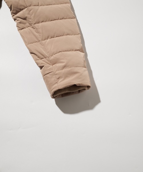 Arnold Palmer（アーノルドパーマー）の「フード ダウンコート（ダウンジャケット/コート・レディース・ベージュ/ネイビー・L/M/S）」の11枚目の写真