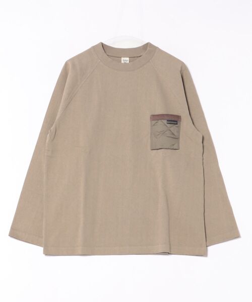 LAVENHAM（ラベンハム）の「【 日本製・長袖Tシャツ 】Jackman X Lavenham Lightweight Sweat Mens / ジャックマン ライトウェイト スウェット メンズ（Tシャツ/カットソー・メンズ・ベージュ/スミクロ/ダークブルー/ブラック系その他/ベージュ系その他・M/XL/S/L）」の4枚目の写真