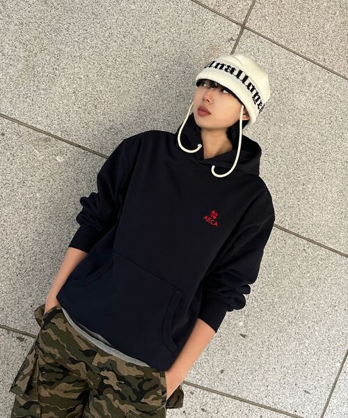 AECA(エイカ)の「EVERYDAY AECA CLOVER HOODIE-NAVY(パーカー・レディース・その他・MEDIUM/LARGE/W/X-LARGE)」の8枚目の写真