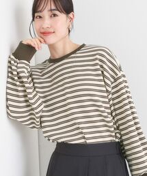 SHOO・LA・RUE | 【S-LL/洗濯機可】マルチボーダー ミニ裏毛トップス(Tシャツ/カットソー)