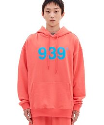ARCHIVE BOLD（アーカイブボールド）の「939 LOGO HOOD (SALMON)（パーカー）」