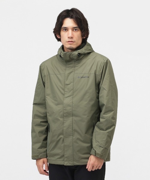 Columbia（コロンビア）の「コロンビア  トンネルフォールズ2インターチェンジジャケット（ナイロンジャケット・メンズ・ブラック/グリーン・M/L/LL）」の2枚目の写真