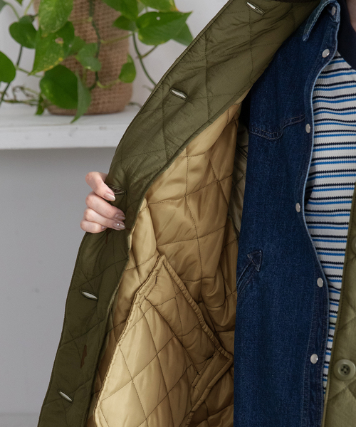POU DOU DOU(プードゥドゥ)の「キルティングドルマンコート(その他アウター・レディース・アイボリー/カーキ/ネイビー・M)」の15枚目の写真