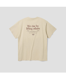 AGOD（エージーオーディー）の「Warrise Lettering Short Sleeve T-Shirt [Light Beige]（Tシャツ/カットソー・メンズ）」