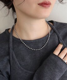 fredy emue | ステンレスボールチェーンフックネックレス(ネックレス)