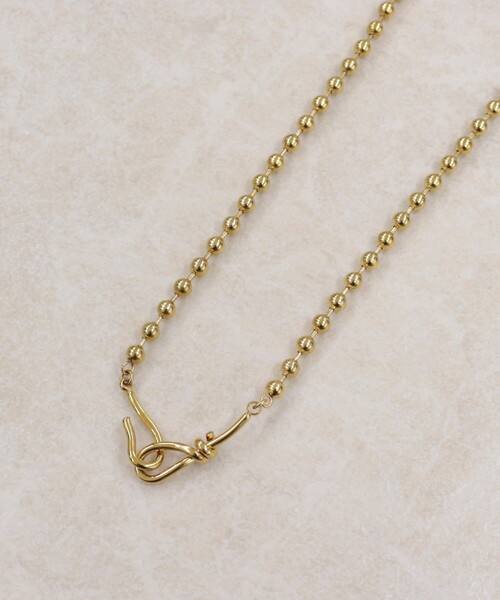 fredy emue（フレディエミュ）の「ステンレスボールチェーンフックネックレス（ネックレス・レディース・シルバー/ゴールド・FREE）」の9枚目の写真