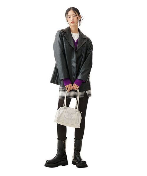 AVANDRESS(アバンドレス )の「Balloon Ribbed Cardigan PURPLE(カーディガン/ボレロ・レディース・その他・SMALL/MEDIUM)」の16枚目の写真
