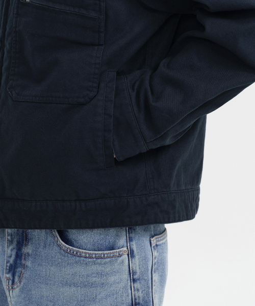 MUSINSA STANDARD（ムシンサスタンダード）の「フレンチサイクリストジャケット [ネイビー]（その他アウター・メンズ・その他・MEDIUM/LARGE/X-LARGE/XX-LARGE）」の6枚目の写真