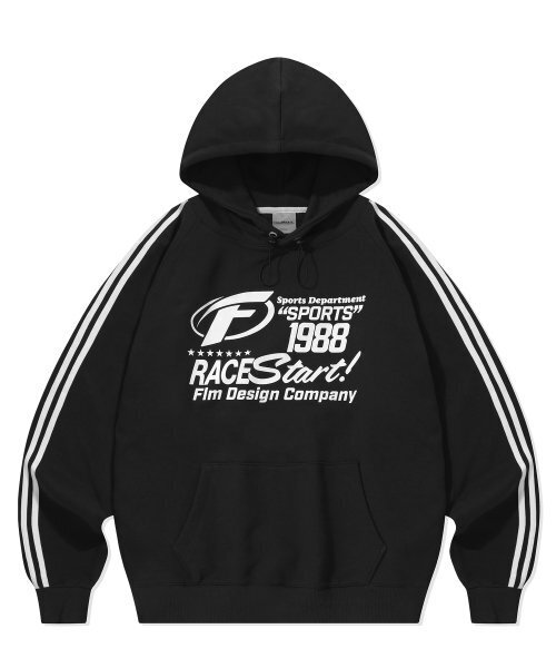 F.ILLUMINATE(フィルミネイト)の「レーシングスピリットラグランフードパーカー-ブラック(パーカー・レディース・その他・MEDIUM/LARGE/SMALL)」の1枚目の写真
