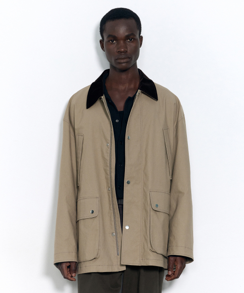INSILENCE(インサイロンス)の「ダックキャンバスチョアジャケット BEIGE(デニムジャケット・レディース・その他・SMALL/MEDIUM/LARGE)」の1枚目の写真
